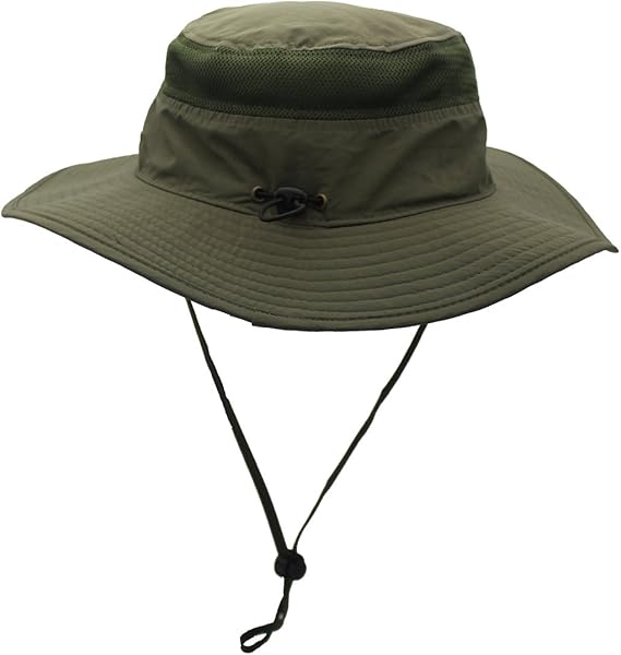 Outdoor Waterproof Rain Hat – Breathable Mesh Sun & Rain Protection Hat with Adjustable Windproof Chin Strap