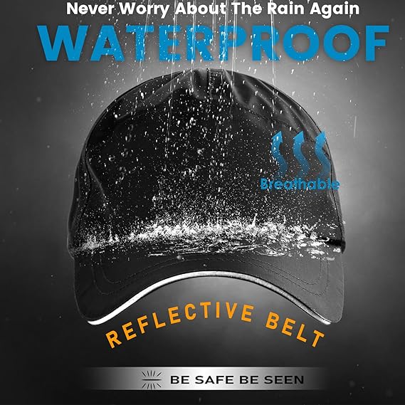 Waterproof Baseball Cap Adjustable Quick-Dry Rain Hat for Men and Women – Outdoor Sport Sun & Rain Protection