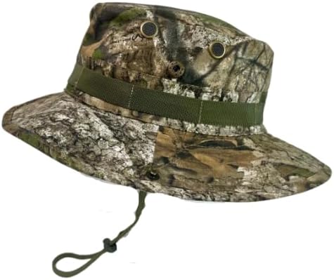 Camouflage Waterproof Bucket Hat – Outdoor Rain & Sun Protection Hat, Breathable Quick-Dry Fishing & Hiking Hat with Adjustable Chin Strap