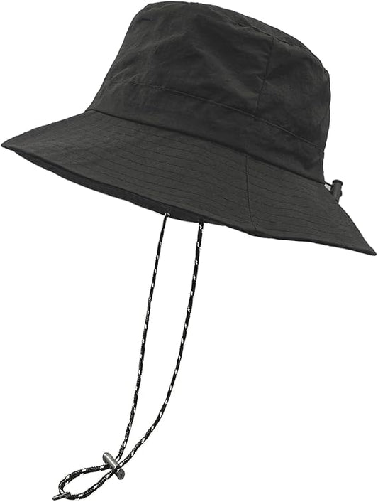 Waterproof Rain Hat – Foldable Outdoor Bucket Hat with Wide Brim, Adjustable Chin Strap, Sun & Rain Protection, Lightweight and Breathable for Hiking, Camping, Cycling, and Everyday Use